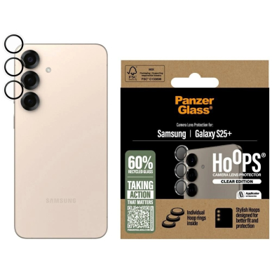 PanzerGlass Hoops Lens Protector  Apsauginis stiklas Samsung Galaxy S25+ Clear PanzerGlass Hoops Lens Protector  Apsauginis stiklas Samsung Galaxy S25+ Clear