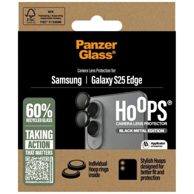 Samsung Galaxy S25 Edge PanzerGlass Hoops kameros apsauga – juoda 3 Samsung Galaxy S25 Edge PanzerGlass Hoops kameros apsauga – juoda 3