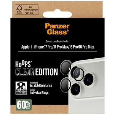 iPhone 17 Pro / 17 Pro Max / 16 Pro / 16 Pro Max PanzerGlass Hoops kameros apsauga 4 iPhone 17 Pro / 17 Pro Max / 16 Pro / 16 Pro Max PanzerGlass Hoops kameros apsauga 4