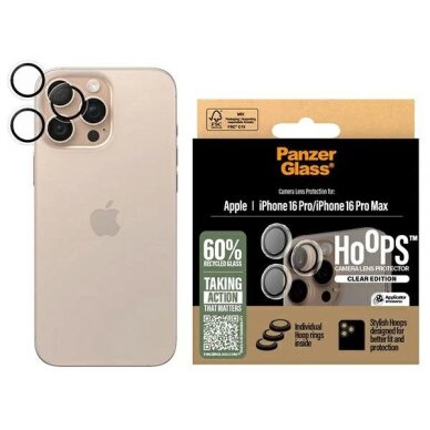 iPhone 16 Pro / 16 Pro Max PanzerGlass Hoops skaidri kameros apsauga