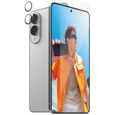 Samsung Galaxy S25 Edge PanzerGlass Hoops+UWF 2in1 stiklo ir kameros rinkinys – skaidrus 1