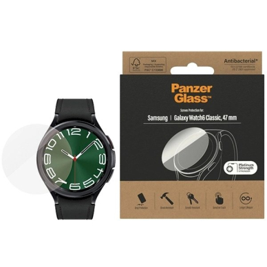 Samsung Galaxy Watch 6 Classic 47 mm PanzerGlass antibakterinis apsauginis stiklas 1