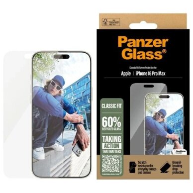 iPhone 16 Pro Max 6.9" PanzerGlass Screen Protector Classic Fit 2876 iPhone 16 Pro Max 6.9" PanzerGlass Screen Protector Classic Fit 2876
