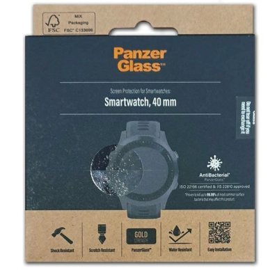 40 mm PanzerGlass SmartWatch profesionali ekrano apsauga išmaniajam laikrodžiui 3 40 mm PanzerGlass SmartWatch profesionali ekrano apsauga išmaniajam laikrodžiui 3