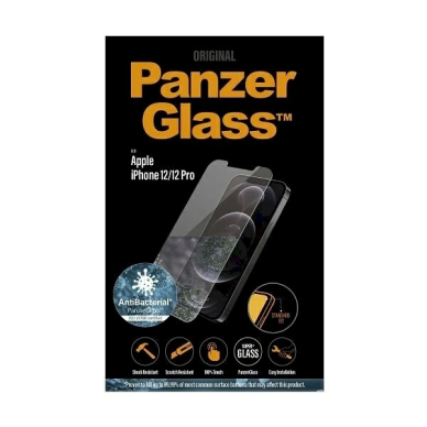 PanzerGlass Standard Super+ antibacterial apsauginis stiklas iPhone 12 / 12 Pro 2 PanzerGlass Standard Super+ antibacterial apsauginis stiklas iPhone 12 / 12 Pro 2