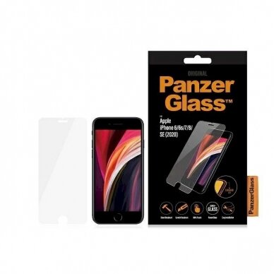 PanzerGlass Standard Super+ apsauginis stiklas iPhone 6 / 6s / 7 / 8 / SE 2020 / SE 2022 PanzerGlass Standard Super+ apsauginis stiklas iPhone 6 / 6s / 7 / 8 / SE 2020 / SE 2022