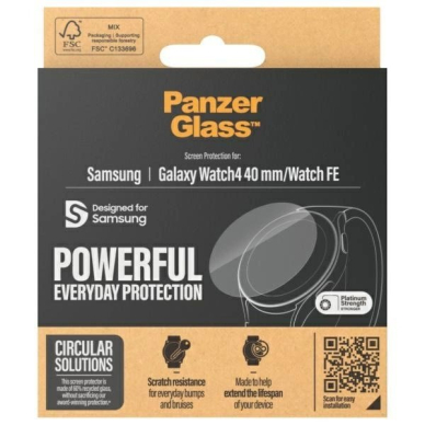Samsung Galaxy Watch 4 (40mm) PanzerGlass grūdintas stiklas 3