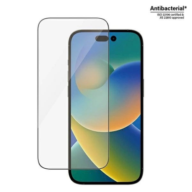 PanzerGlass Ultra-Wide Fit Antibacterial apsauginis stiklas Positioner iPhone 14 Pro PanzerGlass Ultra-Wide Fit Antibacterial apsauginis stiklas Positioner iPhone 14 Pro