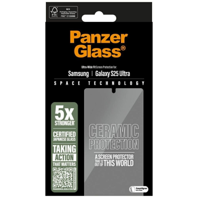 Samsung Galaxy S25 Ultra PanzerGlass Ultra-Wide Fit keraminis stiklas 3