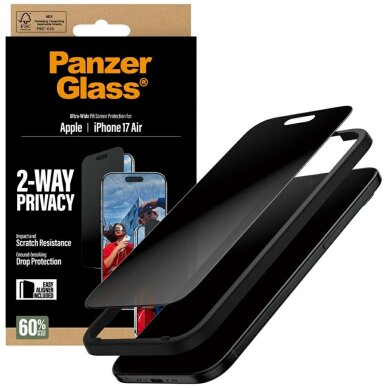 iPhone Air PanzerGlass Ultra-Wide Fit EasyAligner Privacy Glass – privatumo 4 iPhone Air PanzerGlass Ultra-Wide Fit EasyAligner Privacy Glass – privatumo 4