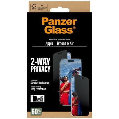 iPhone Air PanzerGlass Ultra-Wide Fit EasyAligner Privacy Glass – privatumo 5