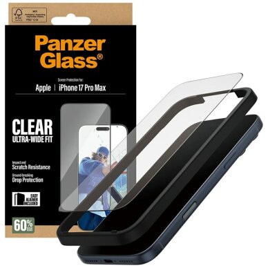 iPhone 17 Pro Max PanzerGlass Ultra-Wide Fit EasyAligner grūdintas stiklas 3 iPhone 17 Pro Max PanzerGlass Ultra-Wide Fit EasyAligner grūdintas stiklas 3