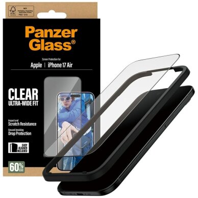 iPhone Air PanzerGlass Ultra-Wide Fit EasyAligner grūdintas stiklas 3 iPhone Air PanzerGlass Ultra-Wide Fit EasyAligner grūdintas stiklas 3