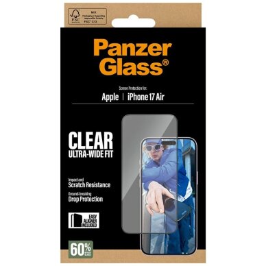 iPhone Air PanzerGlass Ultra-Wide Fit EasyAligner grūdintas stiklas 4 iPhone Air PanzerGlass Ultra-Wide Fit EasyAligner grūdintas stiklas 4