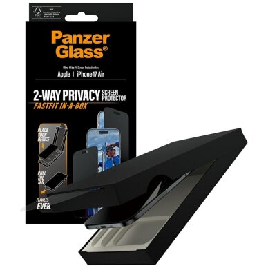 iPhone Air PanzerGlass Ultra-Wide Fit Fastfit Privacy Glass – privatumo 4 iPhone Air PanzerGlass Ultra-Wide Fit Fastfit Privacy Glass – privatumo 4