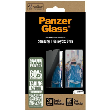 Samsung Galaxy S25 Ultra PanzerGlass Ultra-Wide Fit Privacy Glass 3