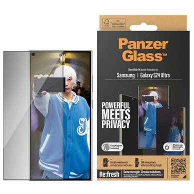 PanzerGlass Ultra-Wide Fit Privacy apsauginis stiklas Positioner Samsung Galaxy S24 Ultra PanzerGlass Ultra-Wide Fit Privacy apsauginis stiklas Positioner Samsung Galaxy S24 Ultra