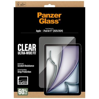 iPad Air 11" 2025 (7 kartos) / iPad Air 11" 2024 (6 kartos) PanzerGlass Ultra-Wide Fit grūdintas stiklas 4 iPad Air 11" 2025 (7 kartos) / iPad Air 11" 2024 (6 kartos) PanzerGlass Ultra-Wide Fit grūdintas stiklas 4