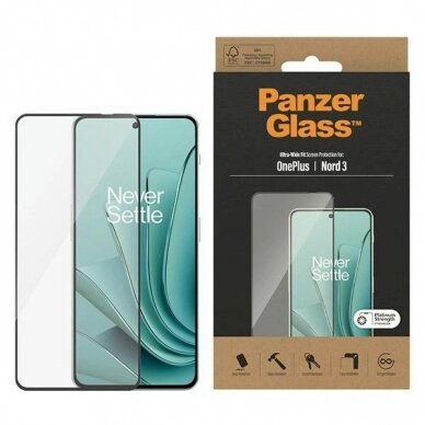 PanzerGlass Ultra-Wide Fit apsauginis stiklas OnePlus Nord 3 PanzerGlass Ultra-Wide Fit apsauginis stiklas OnePlus Nord 3