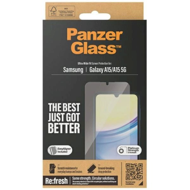 PanzerGlass Ultra-Wide Fit apsauginis stiklas Samsung Galaxy A15 / A15 5G 3 PanzerGlass Ultra-Wide Fit apsauginis stiklas Samsung Galaxy A15 / A15 5G 3
