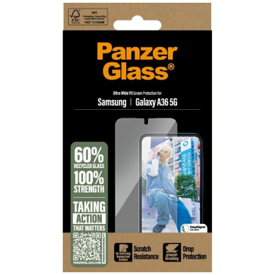 PanzerGlass Ultra-Wide Fit grūdintas stiklas skirtas Samsung Galaxy A36 5G 3