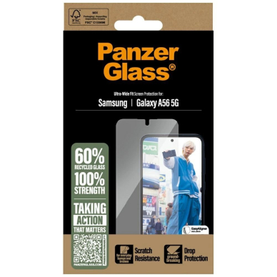 PanzerGlass Ultra-Wide Fit grūdintas stiklas skirtas Samsung Galaxy A56 5G 3
