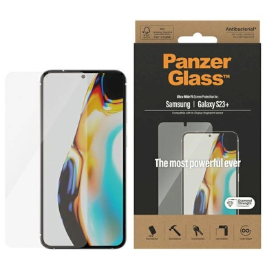 PanzerGlass Ultra-Wide Fit apsauginis stiklas Samsung Galaxy S23+ PanzerGlass Ultra-Wide Fit apsauginis stiklas Samsung Galaxy S23+