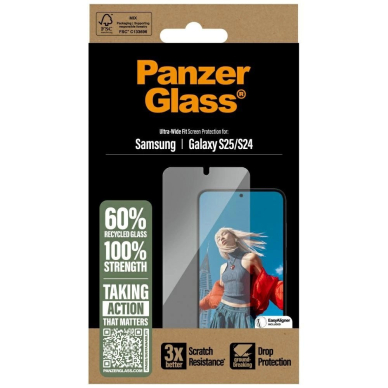 Samsung Galaxy S25 PanzerGlass Ultra-Wide Fit grūdintas stiklas 3