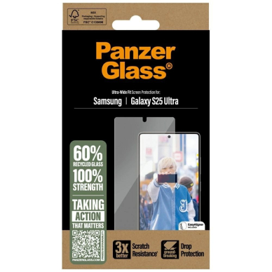 Samsung Galaxy S25 Ultra PanzerGlass Ultra-Wide Fit grūdintas stiklas 3