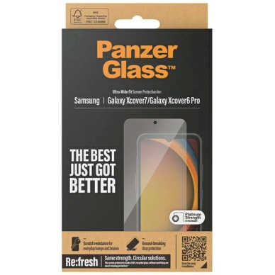 Samsung Galaxy Xcover7 / Xcover6 Pro PanzerGlass Ultra-Wide Fit grūdintas stiklas 3