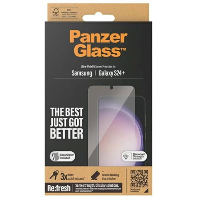 Samsung Galaxy S24+ PanzerGlass Ultra-Wide Fit grūdintas stiklas su aplikatoriumi 3
