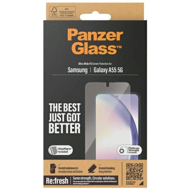 Samsung Galaxy A55 5G PanzerGlass Ultra-Wide Fit grūdintas stiklas su pozicionieriumi 3