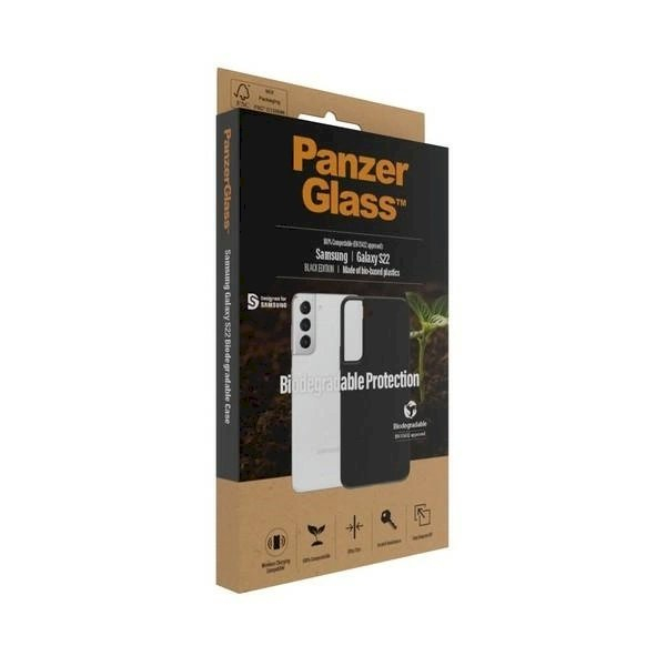 PanzerGlass Biodegradable Dėklas Samsung Galaxy S22 - Juodas 3 PanzerGlass Biodegradable Dėklas Samsung Galaxy S22 - Juodas 3