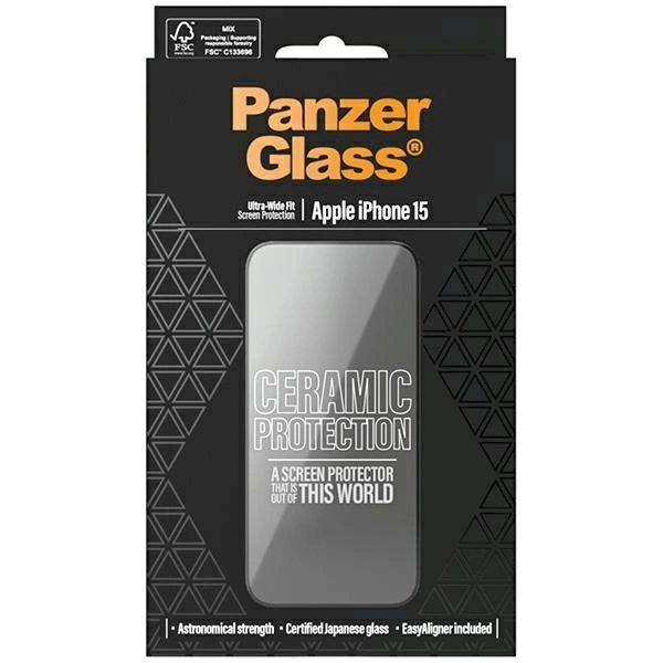 PanzerGlass Ceramic Protection ceramic apsauginis stiklas iPhone 15 positioner 3 PanzerGlass Ceramic Protection ceramic apsauginis stiklas iPhone 15 positioner 3