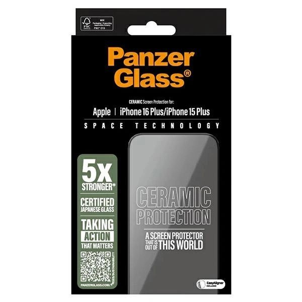 iPhone 16 Plus 6.7" PanzerGlass Ceramic Screen Protector Ultra-Wide Fit 2855 3 iPhone 16 Plus 6.7" PanzerGlass Ceramic Screen Protector Ultra-Wide Fit 2855 3