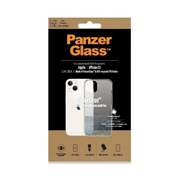 PanzerGlass SkaidrusDėklas antibacterial Dėklas Military Grade certificate iPhone 13 / 14 / 15 - Skaidrus 1