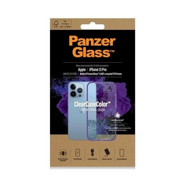 PanzerGlass Dėklas Military Grade certified Dėklas iPhone 13 Pro - Permatomas violetinis 5 PanzerGlass Dėklas Military Grade certified Dėklas iPhone 13 Pro - Permatomas violetinis 5