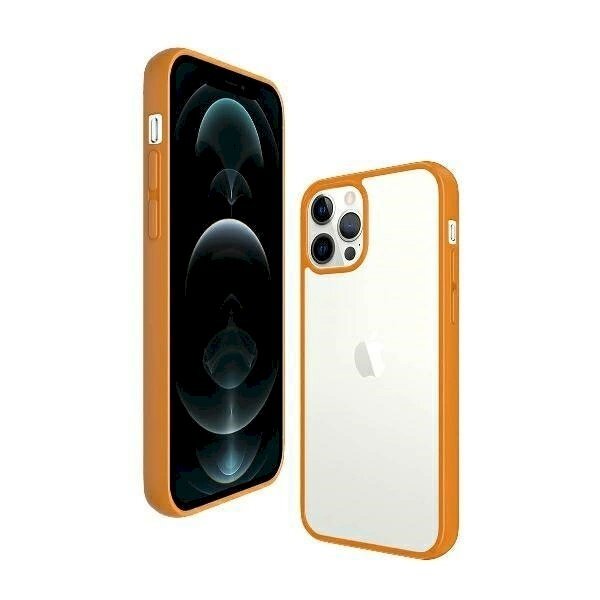 PanzerGlass Dėklas iPhone 12 / 12 Pro - Permatomas orange 2 PanzerGlass Dėklas iPhone 12 / 12 Pro - Permatomas orange 2