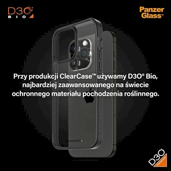 iPhone 15 Pro Max PanzerGlass SkaidrusDėklas dėklas su kariniu sertifikatu – skaidrus juodas 7