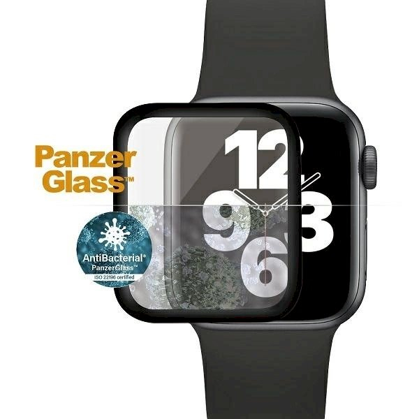 PanzerGlass Curved Antibacterial Apsauginis stiklas Apple Watch 4/5/6/SE - 40mm - Juodas 1 PanzerGlass Curved Antibacterial Apsauginis stiklas Apple Watch 4/5/6/SE - 40mm - Juodas 1