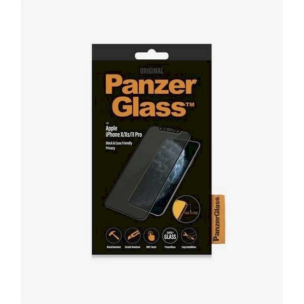 PanzerGlass E2E Super+ privacy Apsauginis stiklas iPhone X / XS / 11 Pro -Juodas 2 PanzerGlass E2E Super+ privacy Apsauginis stiklas iPhone X / XS / 11 Pro -Juodas 2