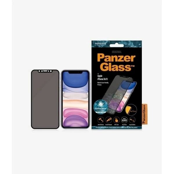 PanzerGlass E2E Super+ privacy Apsauginis stiklas iPhone XR / 11 -Juodas PanzerGlass E2E Super+ privacy Apsauginis stiklas iPhone XR / 11 -Juodas