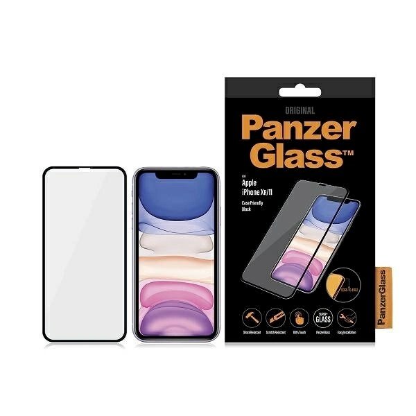 PanzerGlass E2E Super+ Apsauginis stiklas iPhone XR / 11 -Juodas PanzerGlass E2E Super+ Apsauginis stiklas iPhone XR / 11 -Juodas