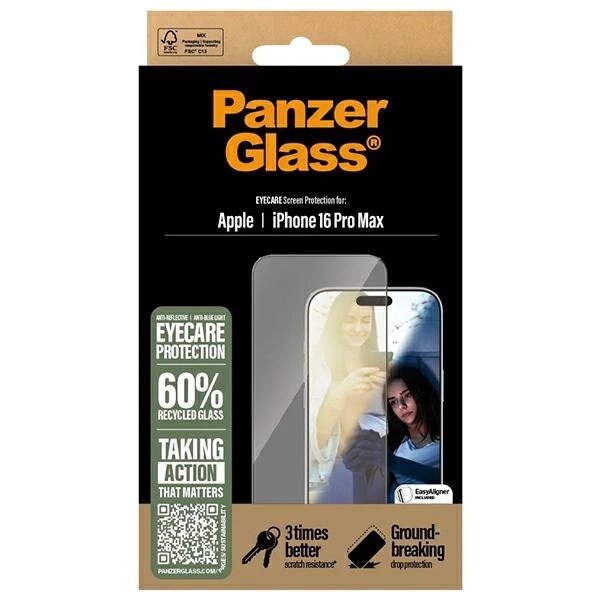 iPhone 16 Pro Max 6.9" PanzerGlass EyeCare Screen Protector Ultra-Wide Fit 2868 3 iPhone 16 Pro Max 6.9" PanzerGlass EyeCare Screen Protector Ultra-Wide Fit 2868 3