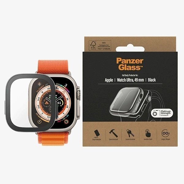 PanzerGlass Full Body Dėklas Apple Watch Ultra 49mm - Juodas 2 PanzerGlass Full Body Dėklas Apple Watch Ultra 49mm - Juodas 2