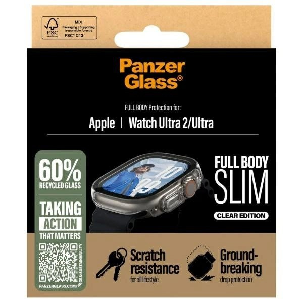 PanzerGlass Full Body Slim Apple Watch Ultra 2 / Ultra 49mm Skaidrus/Skaidrus 3715 3 PanzerGlass Full Body Slim Apple Watch Ultra 2 / Ultra 49mm Skaidrus/Skaidrus 3715 3