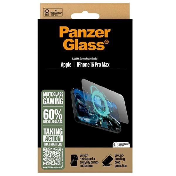 iPhone 16 Pro Max 6.9" PanzerGlass Gaming Screen Protector Ultra-Wide Fit 2860 3