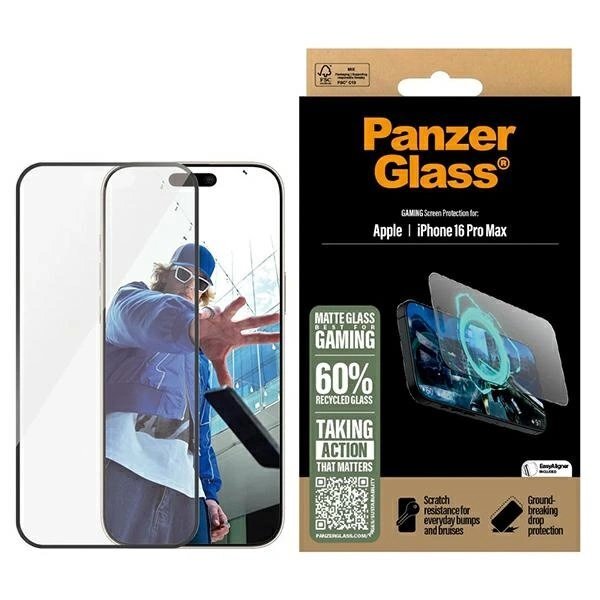 iPhone 16 Pro Max 6.9" PanzerGlass Gaming Screen Protector Ultra-Wide Fit 2860