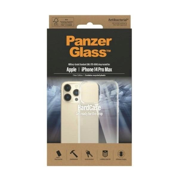 PanzerGlass HardCase antibacterial Military Grade certified Apsauginis dėklas iPhone 14 Pro Max - Permatomas 2 PanzerGlass HardCase antibacterial Military Grade certified Apsauginis dėklas iPhone 14 Pro Max - Permatomas 2