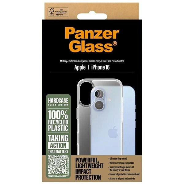 iPhone 16 – PanzerGlass HardCase dėklas 6.1" - Skaidrus 1287 3 iPhone 16 – PanzerGlass HardCase dėklas 6.1" - Skaidrus 1287 3